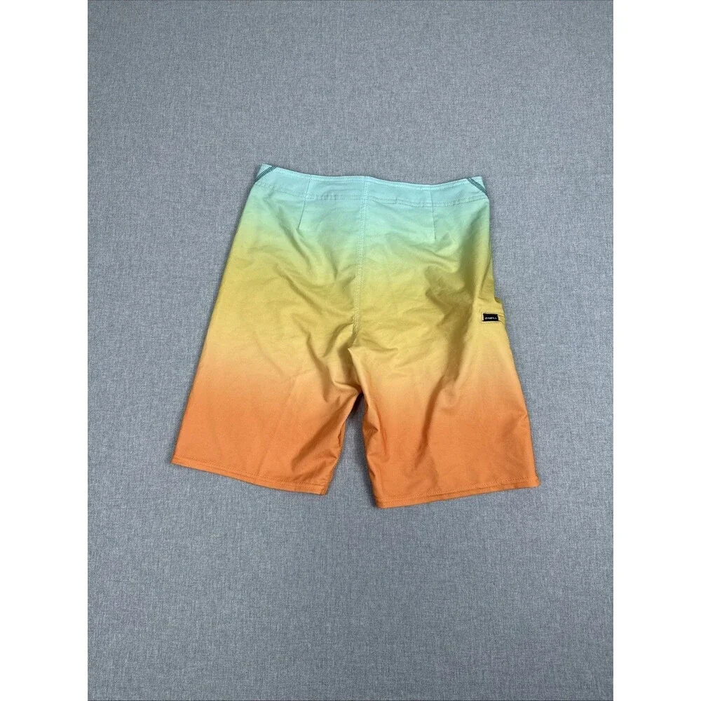 O'Neill Hyperfreak Multi Color Ombré Board Shorts‎ Surfing Beach Size Men's 29